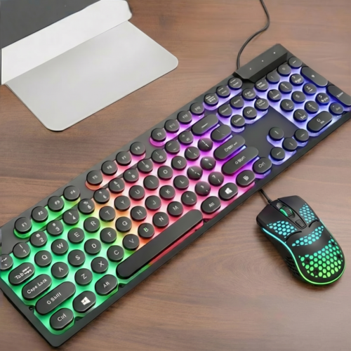 Ninja Dragons Z9i USB Wired Light Up Gaming Keyboard and Mouse Set