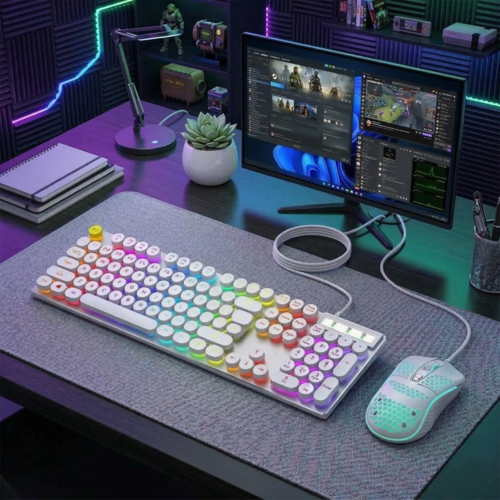 Ninja Dragons Z9i USB Wired Light Up Gaming Keyboard and Mouse Set
