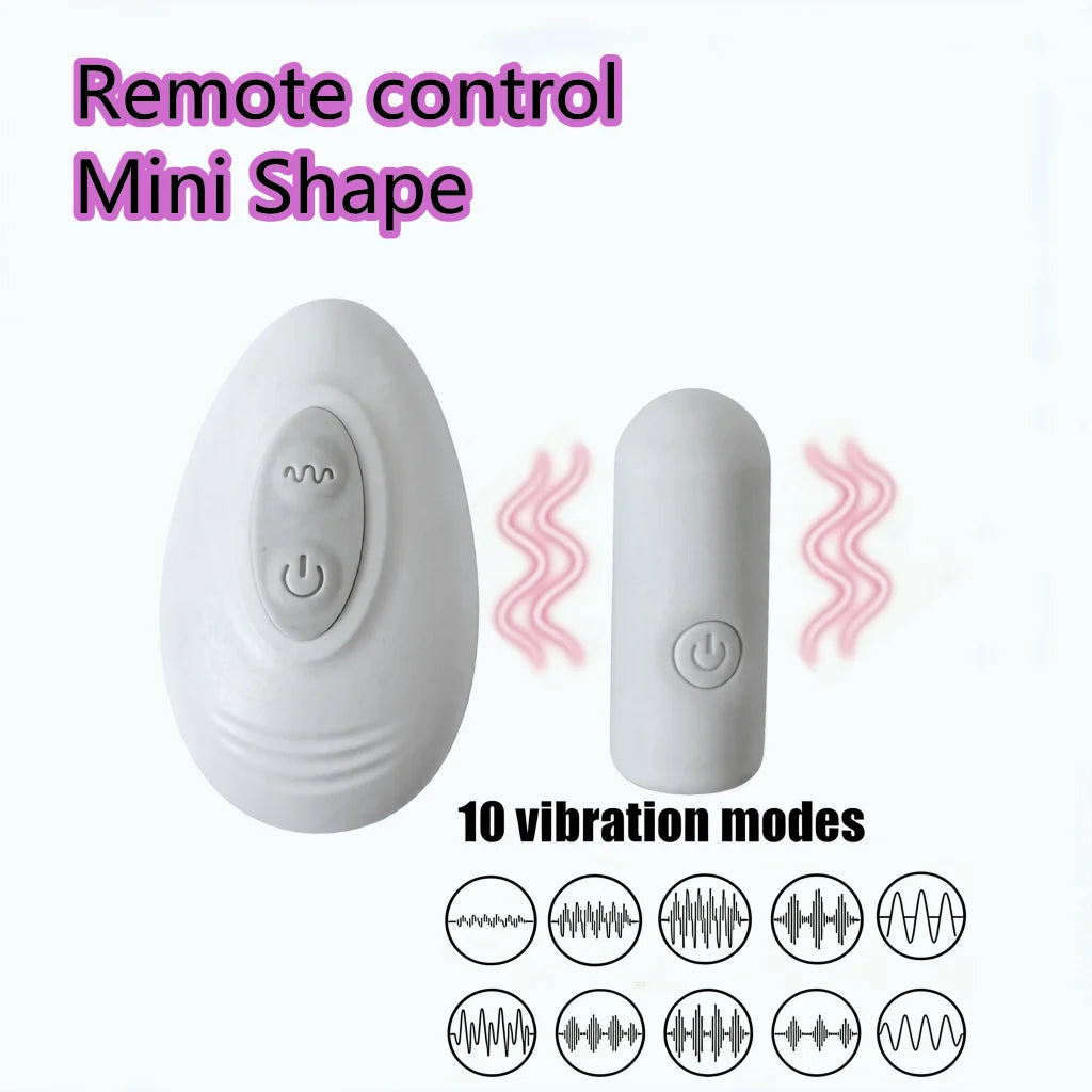 Remote Control Mini Bullet Panties Vibrator Female Masturbator Clitoris Stimulator Vibrating Egg Adult Fun Sex Toys For Women